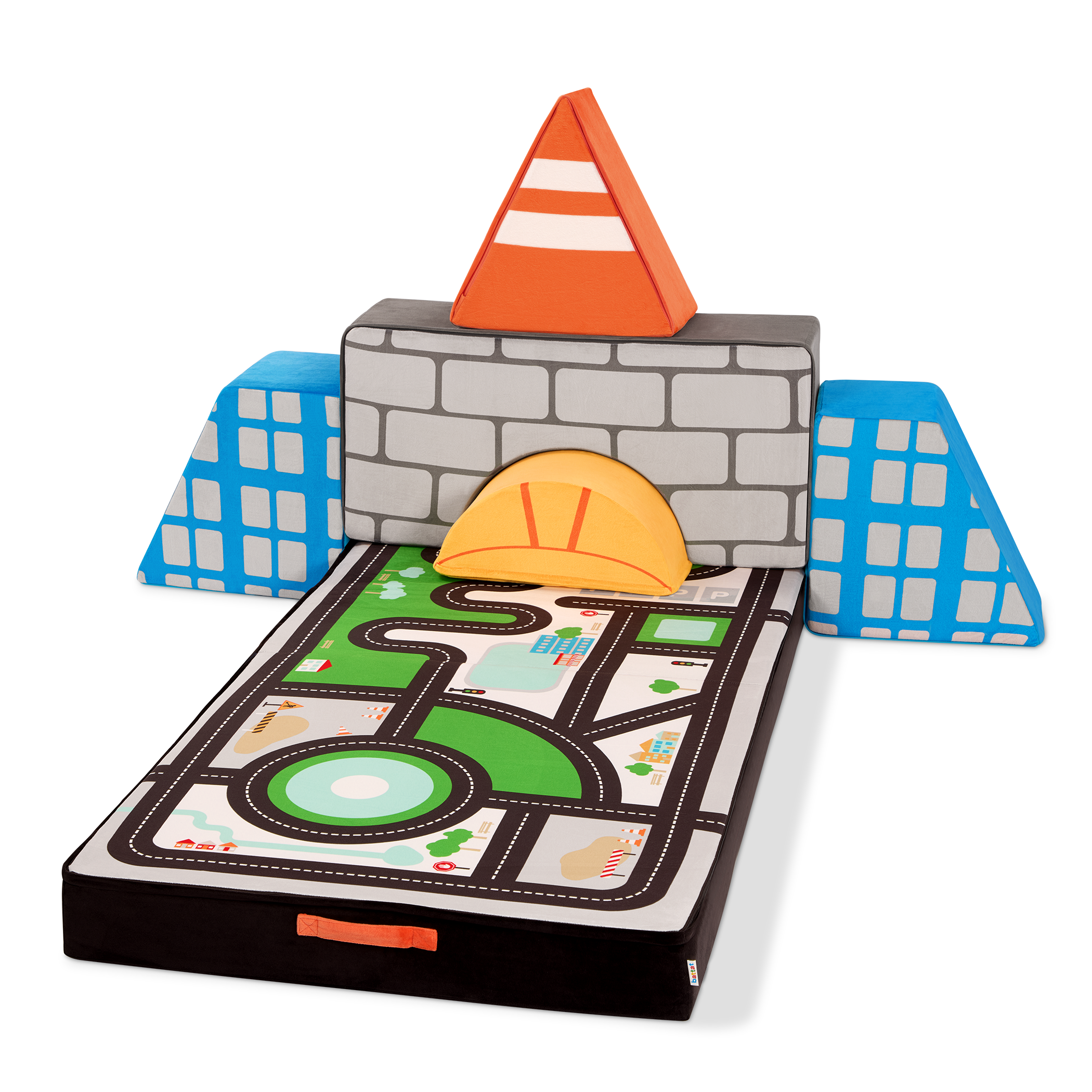 Foam Fort Building Set - Construction Theme Cloud Castle | Build City - Image 1