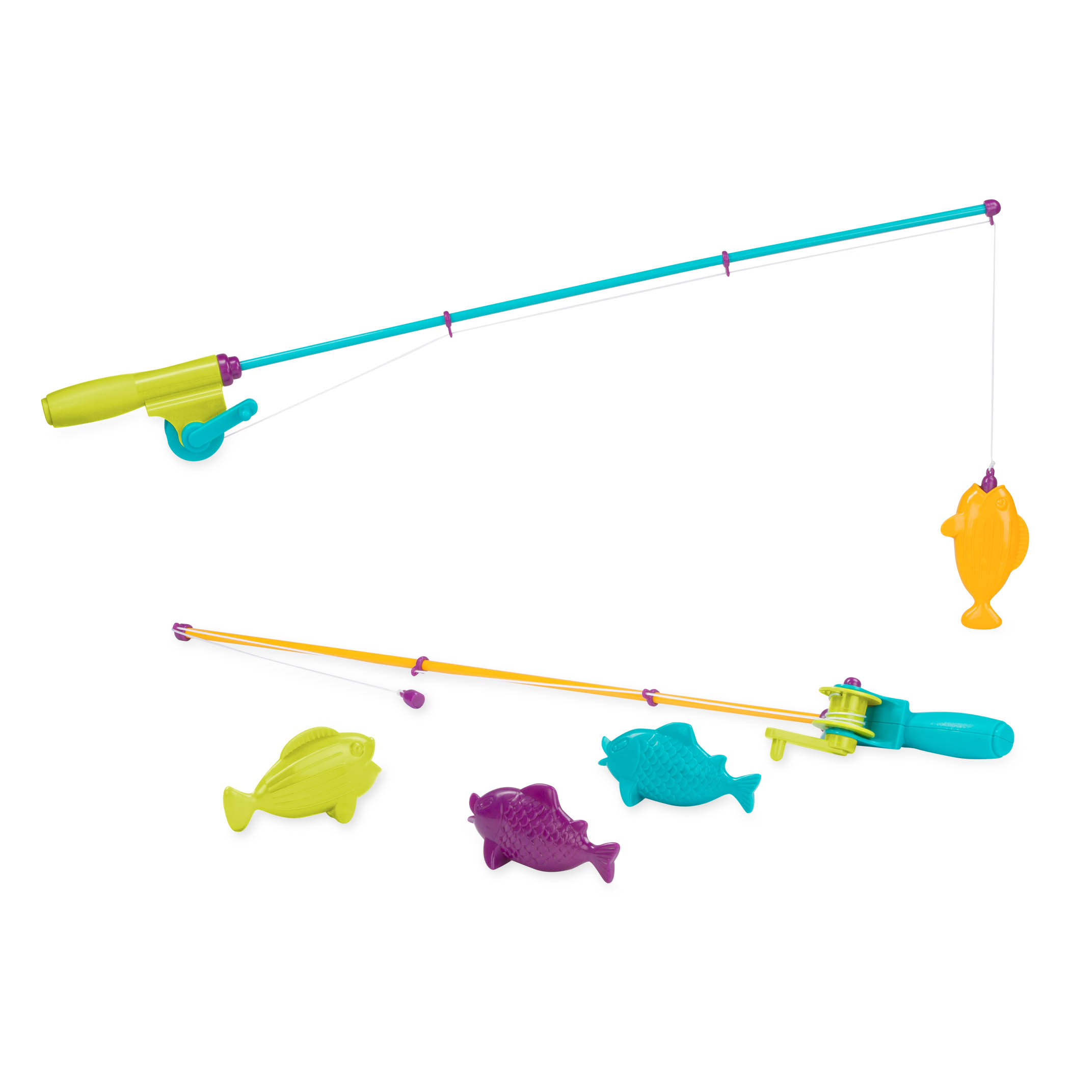 Fstop Labs 65 Pieces Magnetic Fishing Toys Set Baby Bath Toys