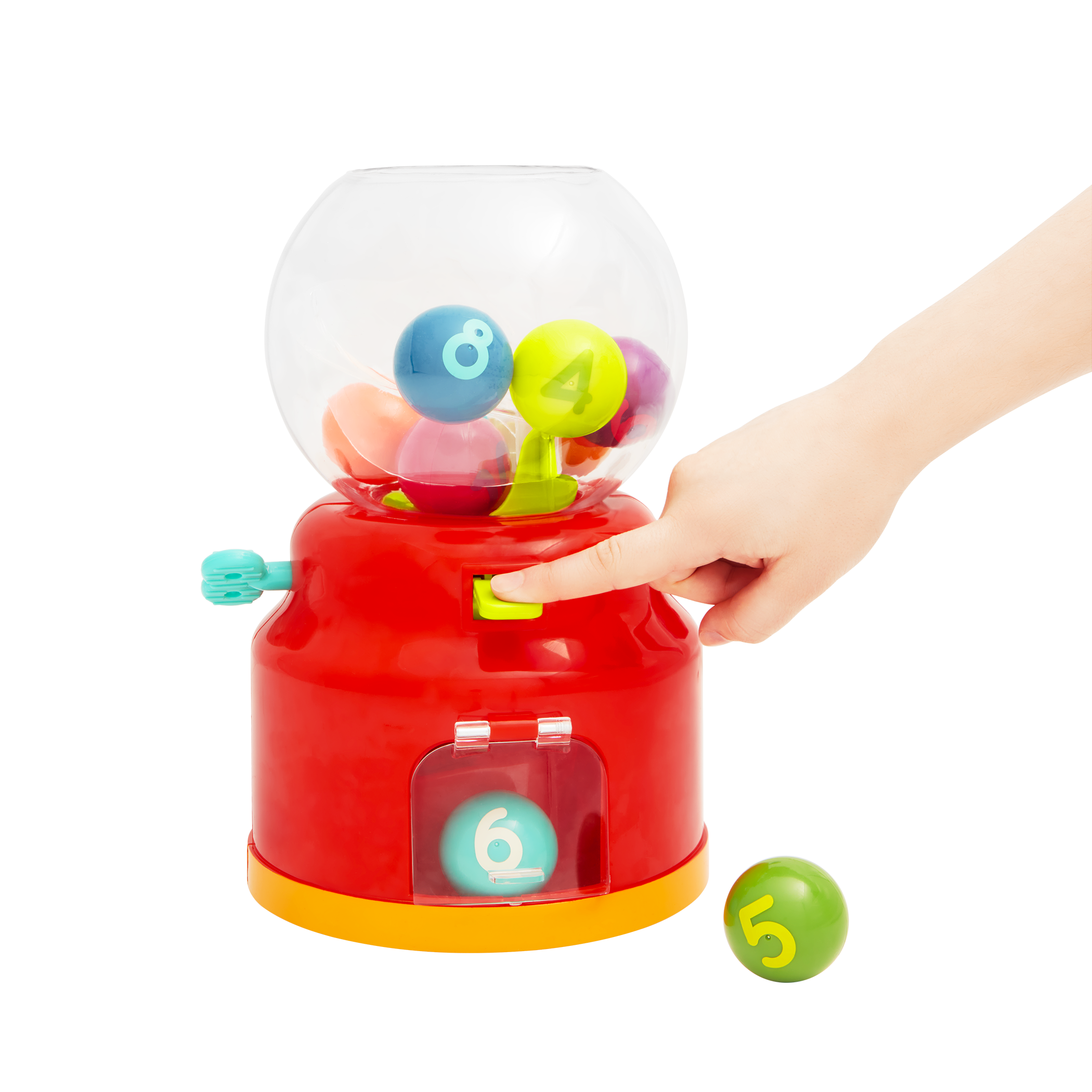 Mini Gumball Machine Toy - 1/14 Scale Vending Machine With Capsules For Kids Ages 5-7