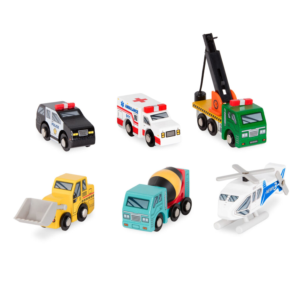 TickiT Natural Wooden Vehicles Set - 12 Piece Playset main image 1