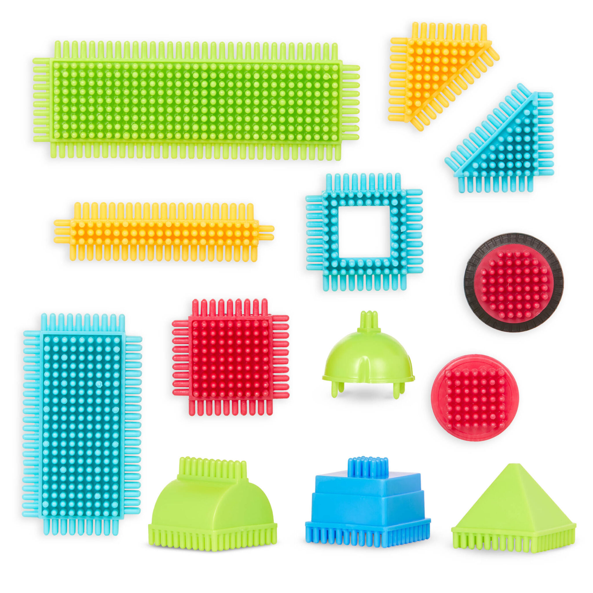 Battat Bristle Blocks 3091Z - Costruzioni A Pettine 112 Pezzi - Morbide E Colorate, Stimolano Creatività E Manualità
