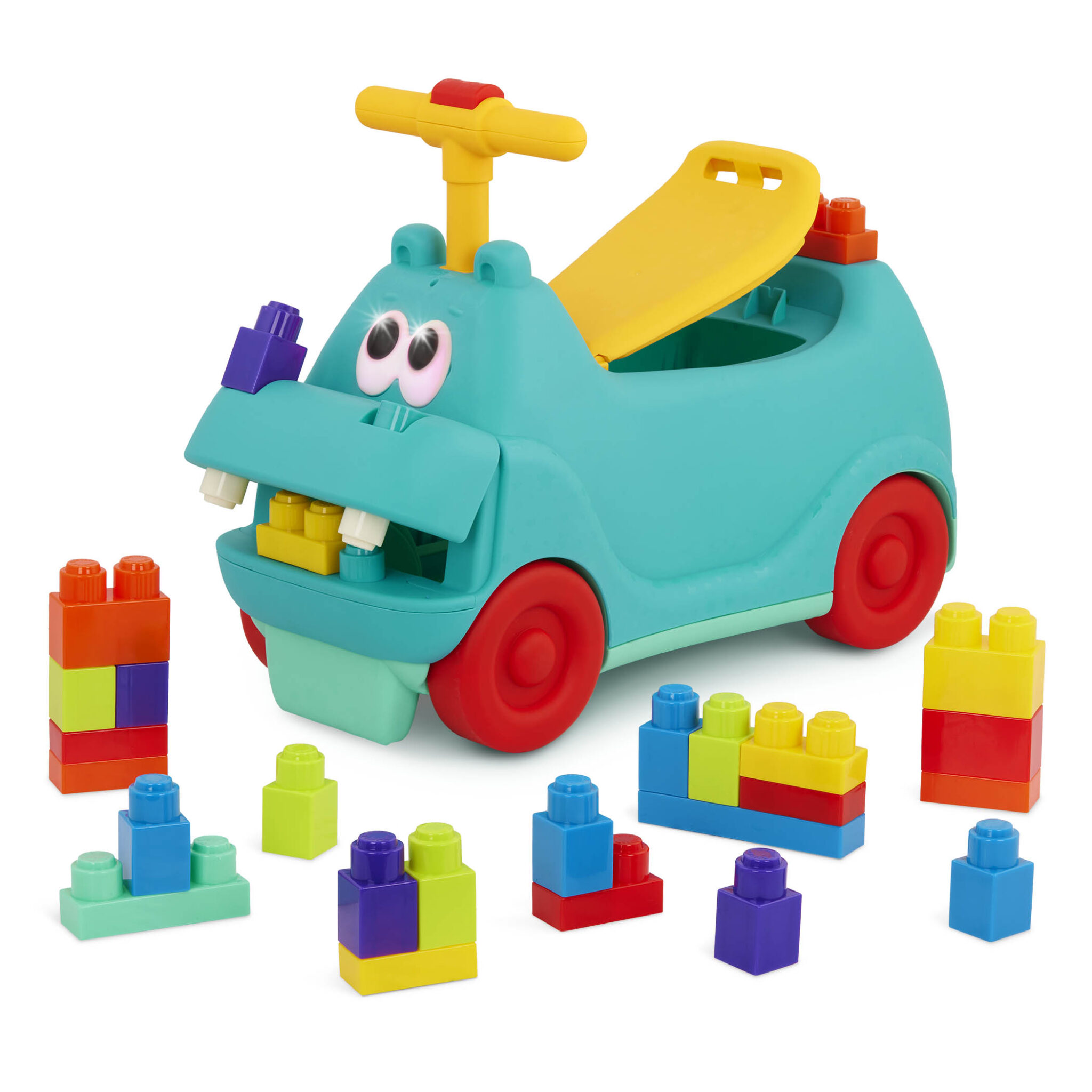 Ride-on Hippo With Blocks | Ride-On & Building Blocks | Locbloc